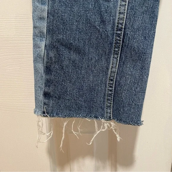 Urban Outfitters BDG jessye two toned mid rise true straight leg jeans 24 - Picture 6 of 16